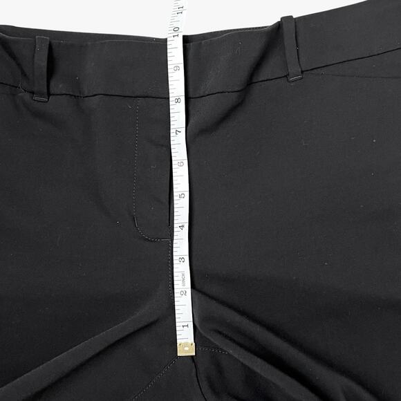 White House Black Market Shorts Bermuda Women Size 14 Black Stretch Mid Rise - Picture 8 of 10